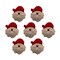 Buttons Galore Christmas Craft & Sewing Buttons. Santa Claus Buttons - 21 Buttons